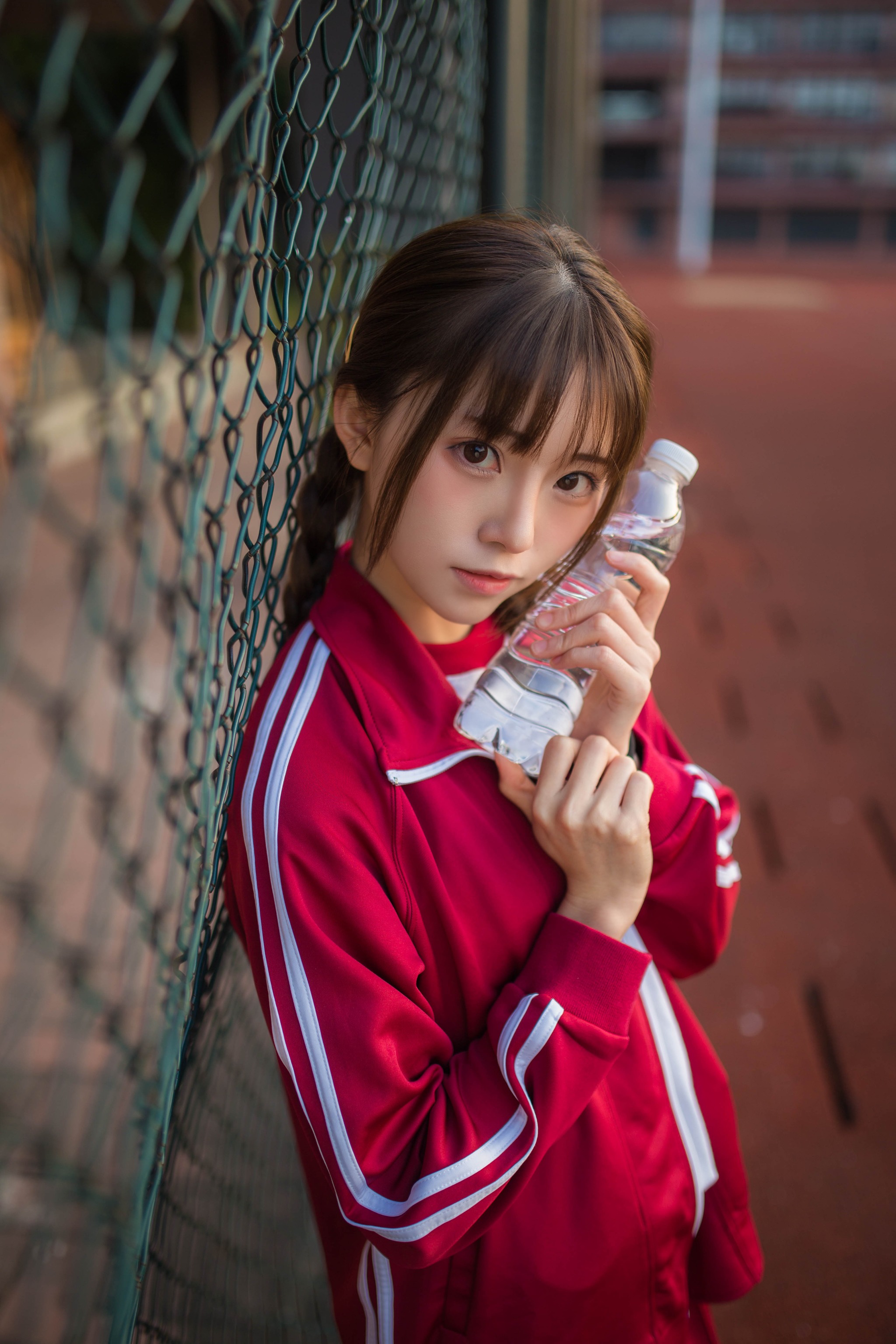 图片[1]-Kitaro_绮太郎 – NO.045 运动服女孩 红 [13P]-XikXak
